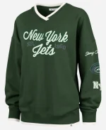 Stoney Clover Lane x '47 New York Jets V-Neck Sweatshirt