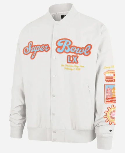 Stoney Clover Lane x '47 Super Bowl LX Twill Bomber Jacket