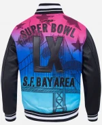 Super Bowl LX 60 Black Varsity Jacket