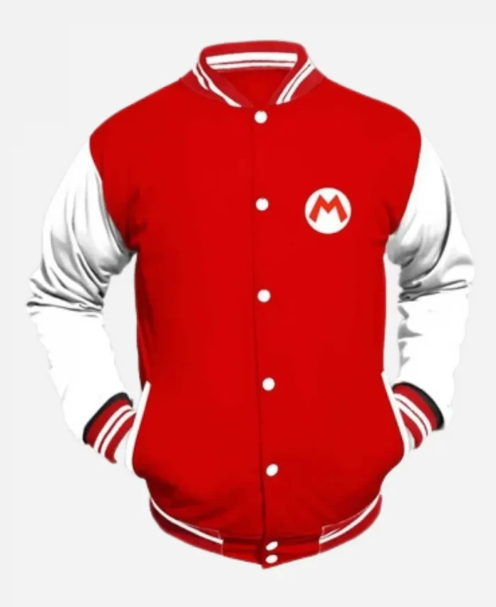 Super Mario Jacket | Nintendo Super Mario Varsity Bomber Jacket