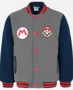 Super Mario Nintendo Mario Luigi Varsity Bomber Jacket