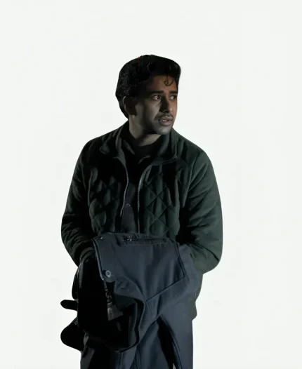 Suraj Sharma The Night Agent S03 Quilted Jacket