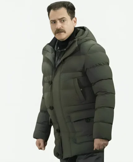 Sy Feltz Fargo Black Hooded Puffer Jacket- Jacket Era