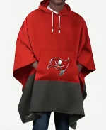 Tampa Bay Buccaneers NFL Color Blocked Poncho