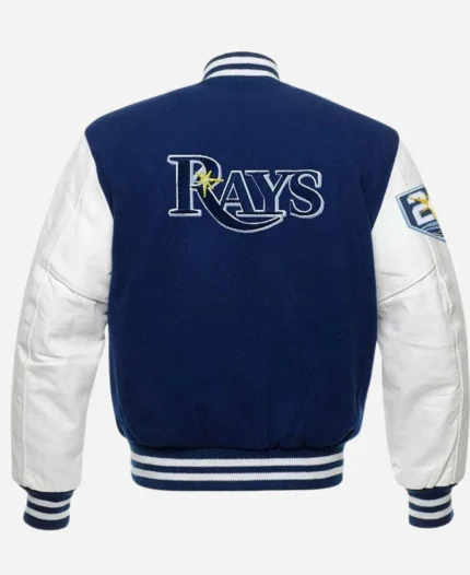 Tampa Bay Rays Royal Blue and White Varsity Jacket