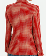 Taylor Kelly 9-1-1 S05 Houndstooth Print Blazer - Pink