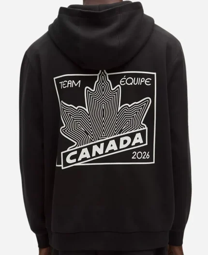 Team Canada 2026 Steady State Black Pullover Hoodie