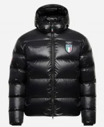Team Italy Black Down Puffer Jacket