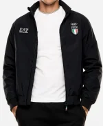 Team Italy Olympics 2026 Black Track Jacket