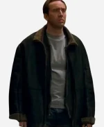 The Family Man Jack Campbell Black Shearling Leather Jacket