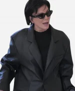 The Kardashians Kris Jenner Leather Blazer
