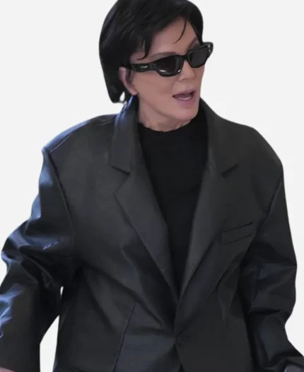 The Kardashians Kris Jenner Leather Blazer