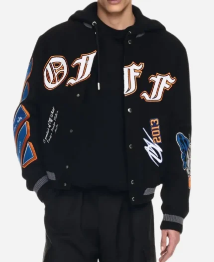 Simon Cowell The Next Act Varsity Jacket - Black