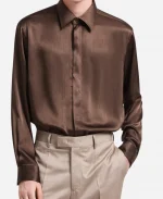 The Tonight Show 2026 Tom Blyth Brown Pleated Shirt