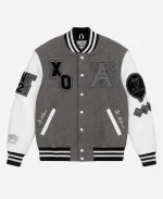 The Weeknd House of Balloons XO 10 Year White And Grey Jacket