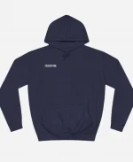 Tiger Stone Original Production Blue And White Pullover Hoodie