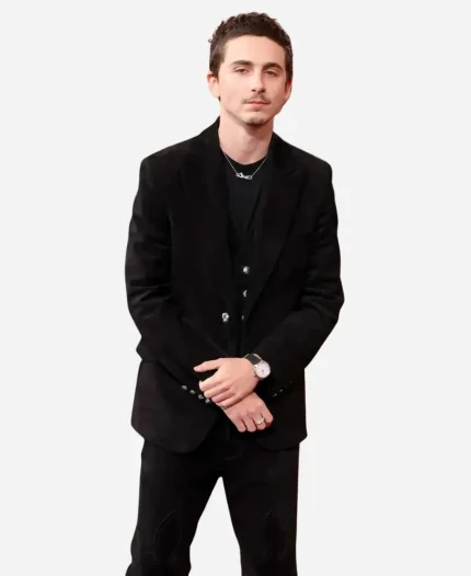 Timothée Chalamet 83rd Golden Globe Awards suit - Black