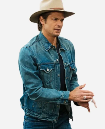 Timothy Olyphant Justified Blue Jacket