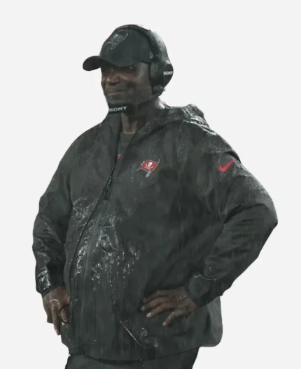 Todd Tampa Bay Buccaneers Coach Bowles 2025 Black Hooded Jacket