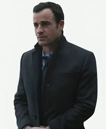 Tom The Girl on the Train Justin Theroux Trench Wool Coat - Grey