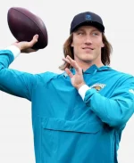 Trevor Lawrence Jaguars Sideline Anorak Half Zip Hooded Jacket