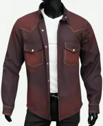 Tyler Owens Twisters 2024 Denim Shirt - Brown