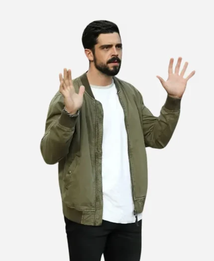 Tyler Rollins Take Two Micah Parker Green Bomber Jacket