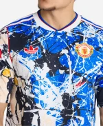Unisex Adidas x Manchester United x Stone Roses Icon Blue T–Shirt