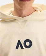 Unisex Australian Open 2026 Athletics French Terry Beige Hoodie