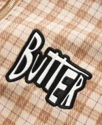 Unisex Butter Goods x Peanuts Spike Sandstone Plaid Jacket