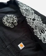 Unisex Chrome Hearts Carhartt Black Jacket - For Sale