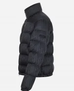 Unisex Dior Oblique Black And Blue Down Puffer Jacket