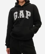 Unisex GAP Vintage Soft Arch Logo Hoodie - Black