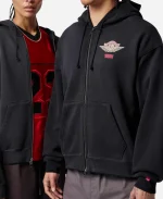 Unisex Levi's x Jordan 2026 Black Zip-Up Hoodie
