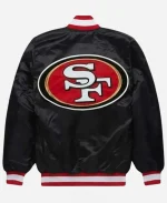 Unisex NFL San Francisco 49ers Black Full-Snap Bomber Jacket