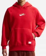 Unisex Nike Sportswear Lunar New Year Red Fleece Hoodie