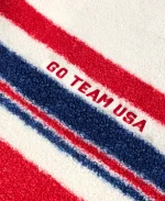 Unisex Off Season Team USA 2026 Cream Quarter-Zip Sherpa Pullover Sweatshirt