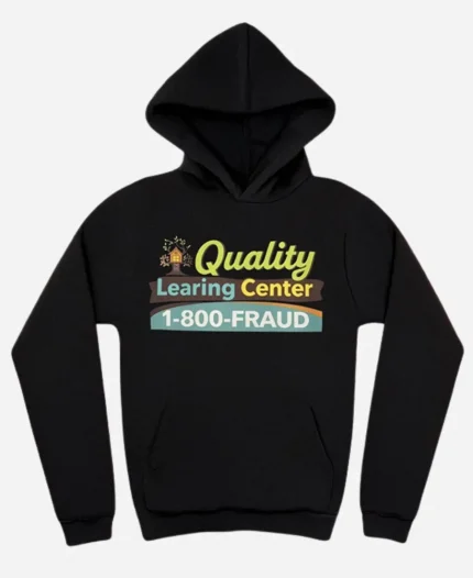 Unisex Quality Learning Center Black Pullover Hoodie - For Sale