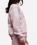 Valentine's 2026 Grey Varsity Mockneck Sweatshirt