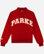 Valentine's Day 2026 Varsity Mockneck Sweatshirt In Red
