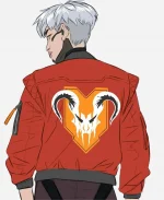 Valkyrie Apex Legends Red Bomber Leather Jacket