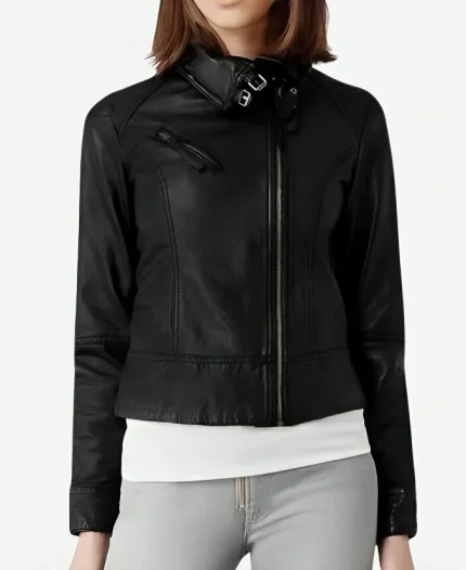 Vanessa Marano Switched at Birth Season 4 Bay Kennish Black Biker Jacket