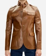 Vernon Dupree Beyond the Gates 2025 Clifton Davis Brown Leather Jacket