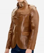 Vernon Dupree Beyond the Gates 2025 S01 Clifton Davis Brown Leather Jacket