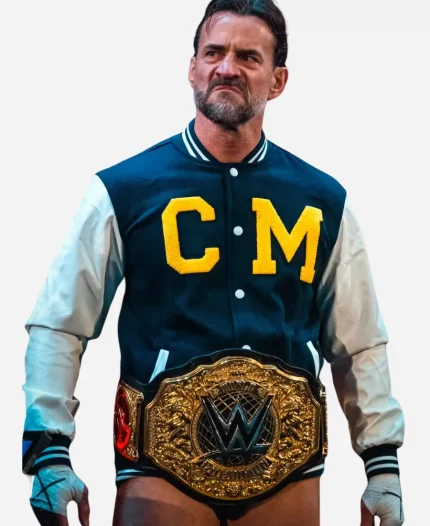 WWE CM Punk Steiner Bros Varsity Jacket