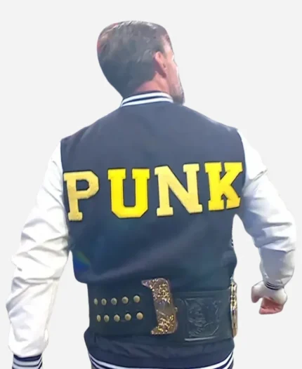 WWE CM Punk Steiner Bros Wool Varsity Jacket