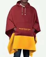 Washington Commanders NFL Color Blocked Poncho