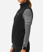 Wear Figs On-Shift Black Fleece Vest