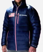 Winter Olympics 2026 Team USA Navy Blue Puffer Jacket