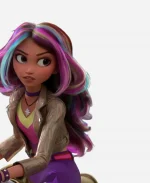  Women Sophia Mendoza Unicorn Academy Biker Leather Jacket